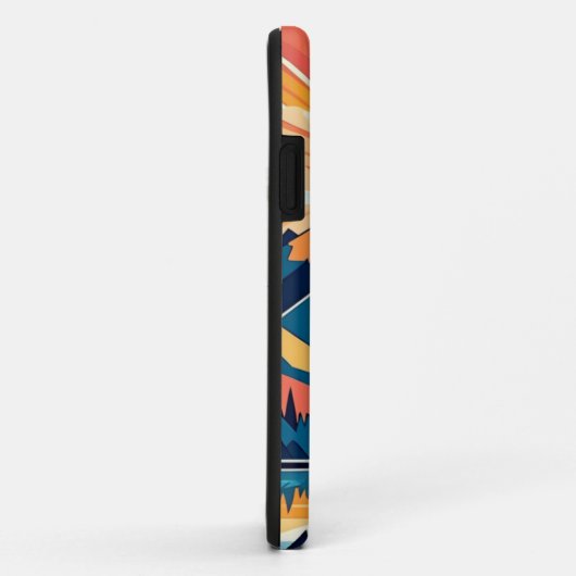 Retro Sunset Landschaft Personalisiert Case-Mate iPhone Hülle (Hinten/Rechts)