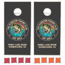 Retro Sunset Largemouth Bass Fischen