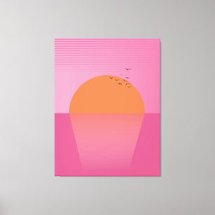 Retro Sunset Leinwanddruck