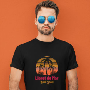 Retro Sunset Lloret de Mar Spanien Urlaub T-Shirt