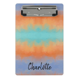 Retro Sunset  Mini Klemmbrett