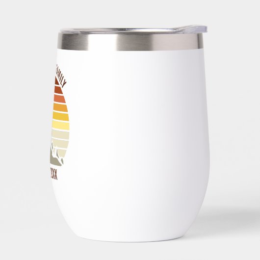 Retro Sunset Mountain Family Wiedersehen Keepake (Links)