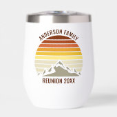 Retro Sunset Mountain Family Wiedersehen Keepake (Vorderseite)