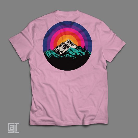 Retro Sunset Mountains T-Shirt