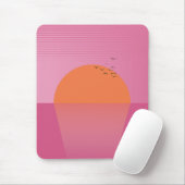 Retro Sunset Mousepad (Mit Mouse)