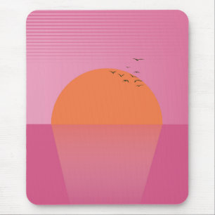 Retro Sunset Mousepad