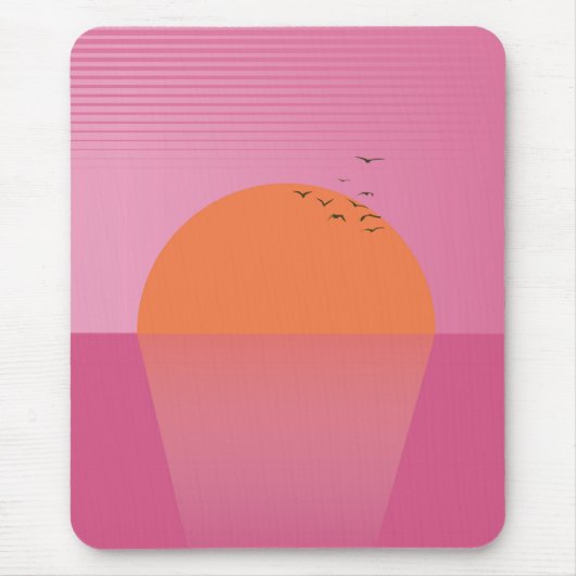 Retro Sunset Mousepad (Vorne)