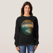 Retro Sunset Natural Lake Adventure Park Sweatshirt (Vorne ganz)