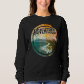 Retro Sunset Natural Lake Adventure Park Sweatshirt (Vorderseite)