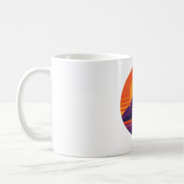 Retro Sunset Nature Vibes | Vintage 80s Aesthetic  Kaffeetasse