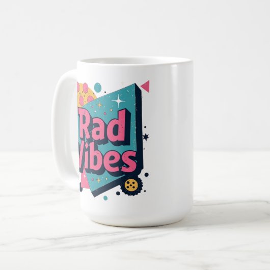 Retro Sunset Palm Tree Tasse (Vorderseite Links)