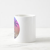 Retro sunset Paradise Kaffeetasse (Mittel)