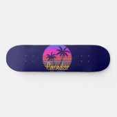 Retro sunset Paradise Skateboard (Horizontal)