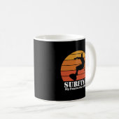 Retro Sunset personalize Kaffeetasse (VorderseiteRechts)