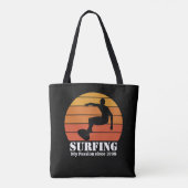 Retro Sunset personalize Tasche (Rückseite)