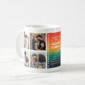 Retro Sunset Photo Mr and Mrs 10th Anniversary Kaffeetasse (Vorderseite Links)