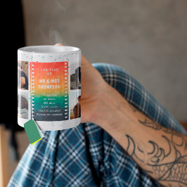 Retro Sunset Photo Mr and Mrs 1st  Anniversary Kaffeetasse