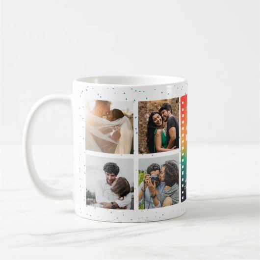 Retro Sunset Photo Mr and Mrs 5th Anniversary Kaffeetasse (Links)