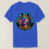 Retro Sunset Pit Bull 3 T-Shirt (Design vorne)