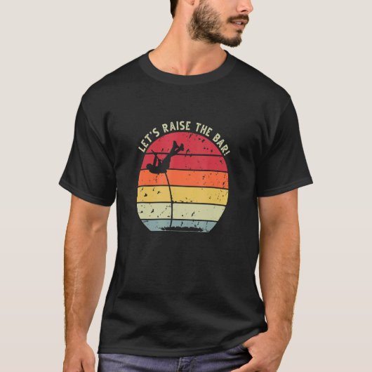 Retro Sunset Pole Vault 11 T-Shirt (Vorderseite)