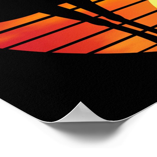 RETRO SUNSET POSTER (Ecke)