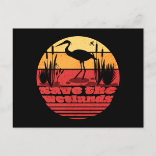 Retro Sunset Postkarte