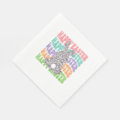 Retro Sunset Rabbit Serviette (Ecke)