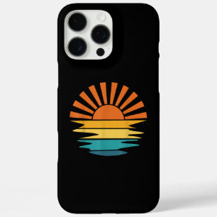Retro Sunset Rays Wavy Vintag Retro Sunshine Sun iPhone 16 Pro Max Hülle