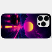 Retro Sunset Road Cell Phone Case (Rückseite (Horizontal))