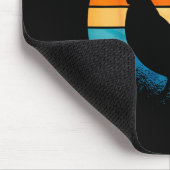 Retro Sunset Rooster Chicken Lover Mousepad (Ecke)
