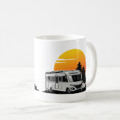 Retro Sunset RV Motorhome Eigentümer Geschenk, Woh Kaffeetasse (VorderseiteRechts)