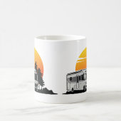 Retro Sunset RV Motorhome Eigentümer Geschenk, Woh Kaffeetasse (Mittel)