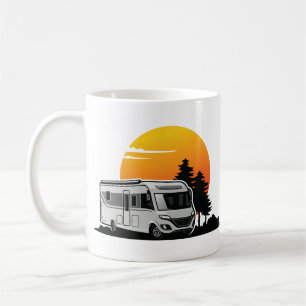 Retro Sunset RV Motorhome Eigentümer Geschenk, Woh Kaffeetasse