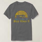 Retro Sunset RV Stay Class C Camping Camper Gift T-Shirt (Design vorne)