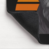 Retro Sunset Schnauzer Mousepad (Ecke)