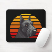 Retro Sunset Schnauzer Mousepad (Mit Mouse)