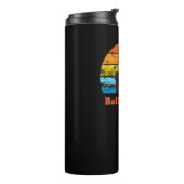 Retro Sunset & Seagull Thermosbecher (Nach links gedreht)