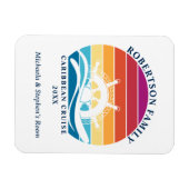 Retro Sunset Ship Wheel Family Cruise Kabine Tür Magnet (Horizontal)