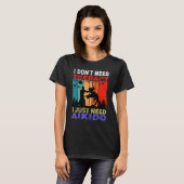 Retro Sunset Slogan I Don't Need Therapy I Just Ne T-Shirt (Vorne ganz)