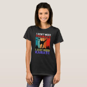 Retro Sunset Slogan I Need Therapy I Just Ne T-Shirt (Vorne ganz)