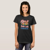 Retro Sunset Slogan mit Langboarding T-Shirt (Vorne ganz)