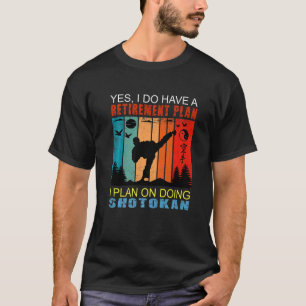 Retro Sunset Slogan Pensionierung I Plan on Doing T-Shirt