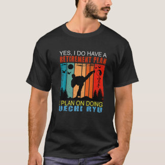 Retro Sunset Slogan Ruhestand I Plan on Doec T-Shirt