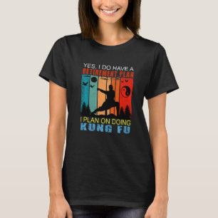 Retro Sunset Slogan Ruhestand Plan I Plan on Doing T-Shirt