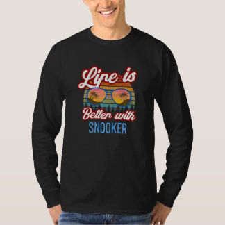 Retro Sunset Slogan With Snooker T-Shirt