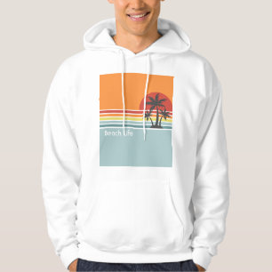 Retro Sunset Streifen Hoodie