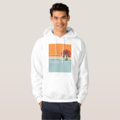 Retro Sunset Stripes Hoodie (Vorne ganz)