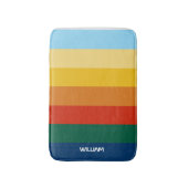 Retro Sunset Strips mit einfachem Leerzeichen, fei Badematte (Vorderseite Vertikal)