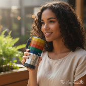 Retro Sunset Strips mit einfachem Leerzeichen, fei Reisebecher