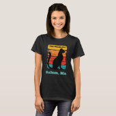 Retro Sunset the Black Cat Salem MA T-Shirt (Vorne ganz)